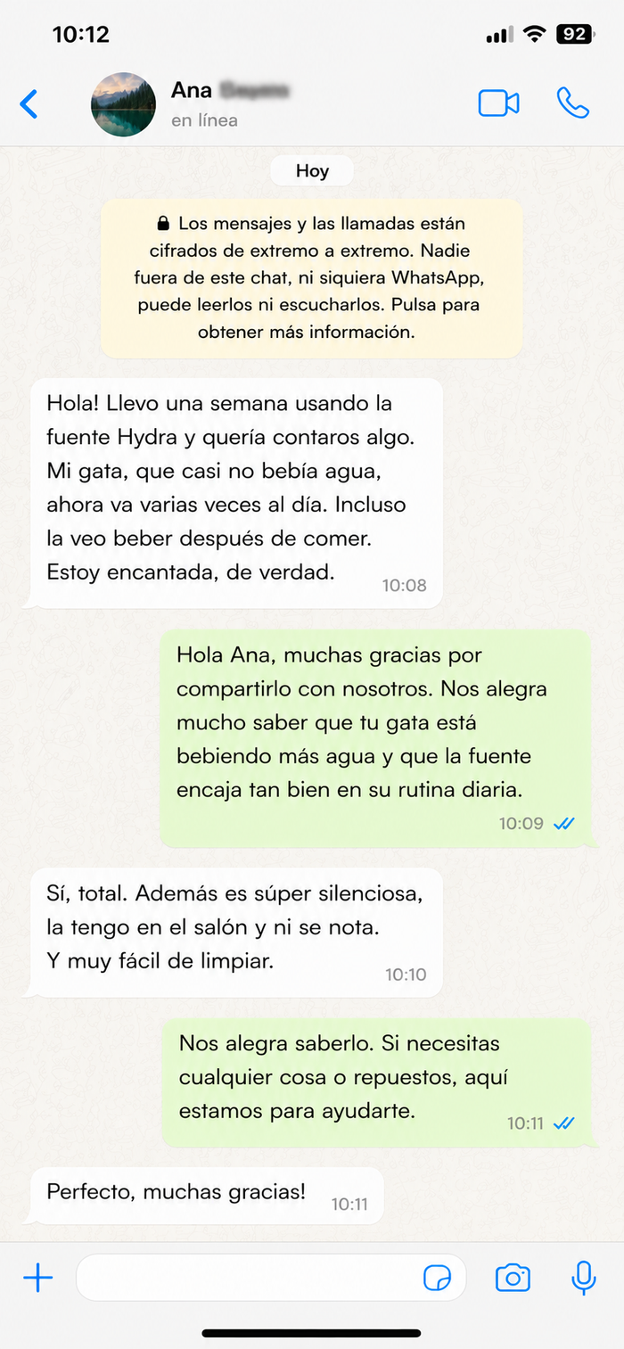 Mensaje de cliente PetBloom